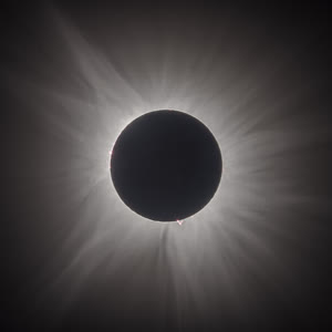 Corona del Eclipse Total de Sol 2024